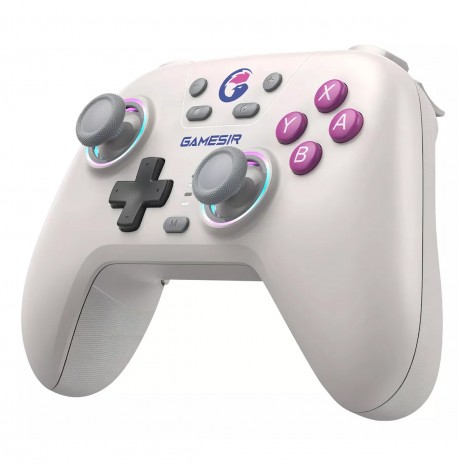 Controlador Gamer T4 Nova con efecto Hall, blanco retro